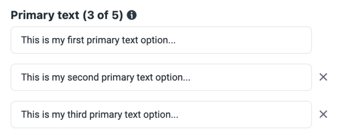 Primary Text Variations